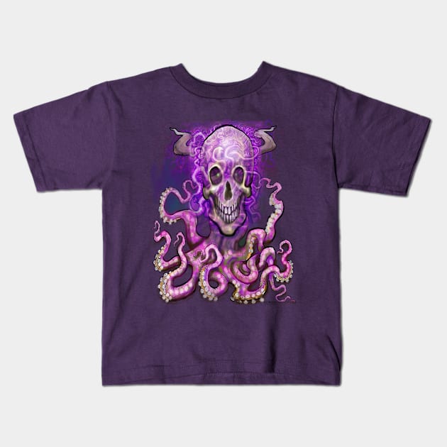 Tentacles Kids T-Shirt by Kevin Middleton